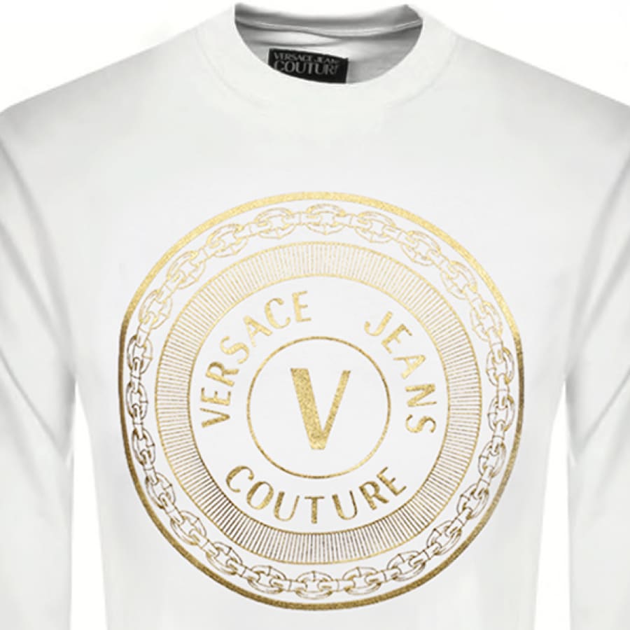 Alternative Image for ProductVersace Jeans Couture Foil Logo Sweatshirt White2